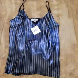 NWT, Jack by BB Dakota, " "Ocean Blue" spahettti strap, Sequin Top, Size: LG